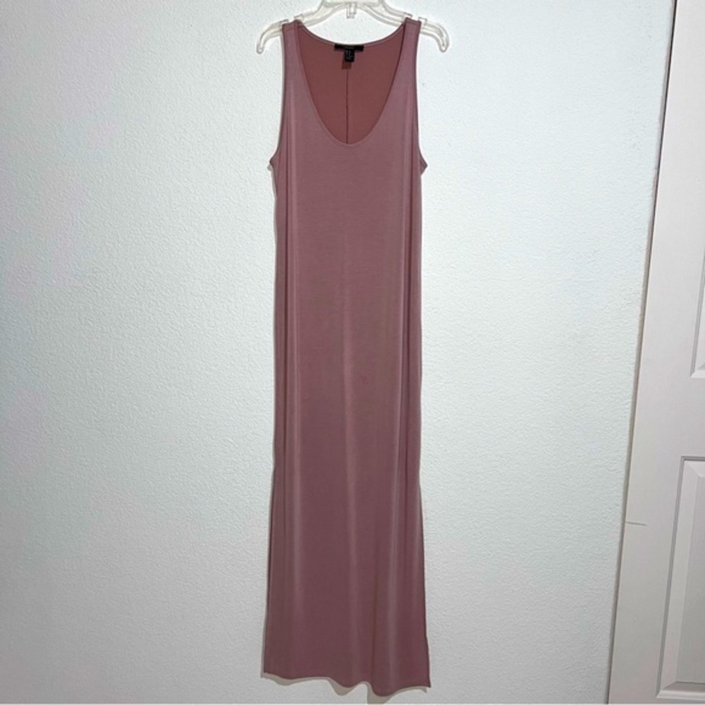 Forever 21 Mauve Pink Jersey Knit Tank Top Maxi Dress Small